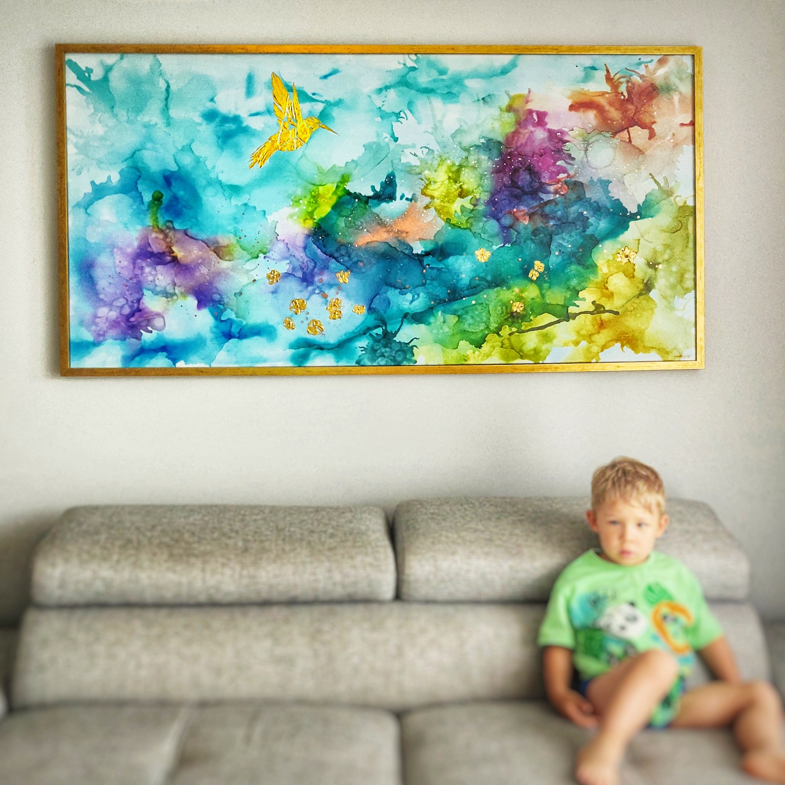 Nowoczesny, Obraz abstrakcyjny, Obraz do salonu, Obraz na ścianę, Malowany farbami, Impasto, Dzika natura, Abstrakcyjne, Alcohol Ink, Obraz do jadalni, Obrazy alcohol ink