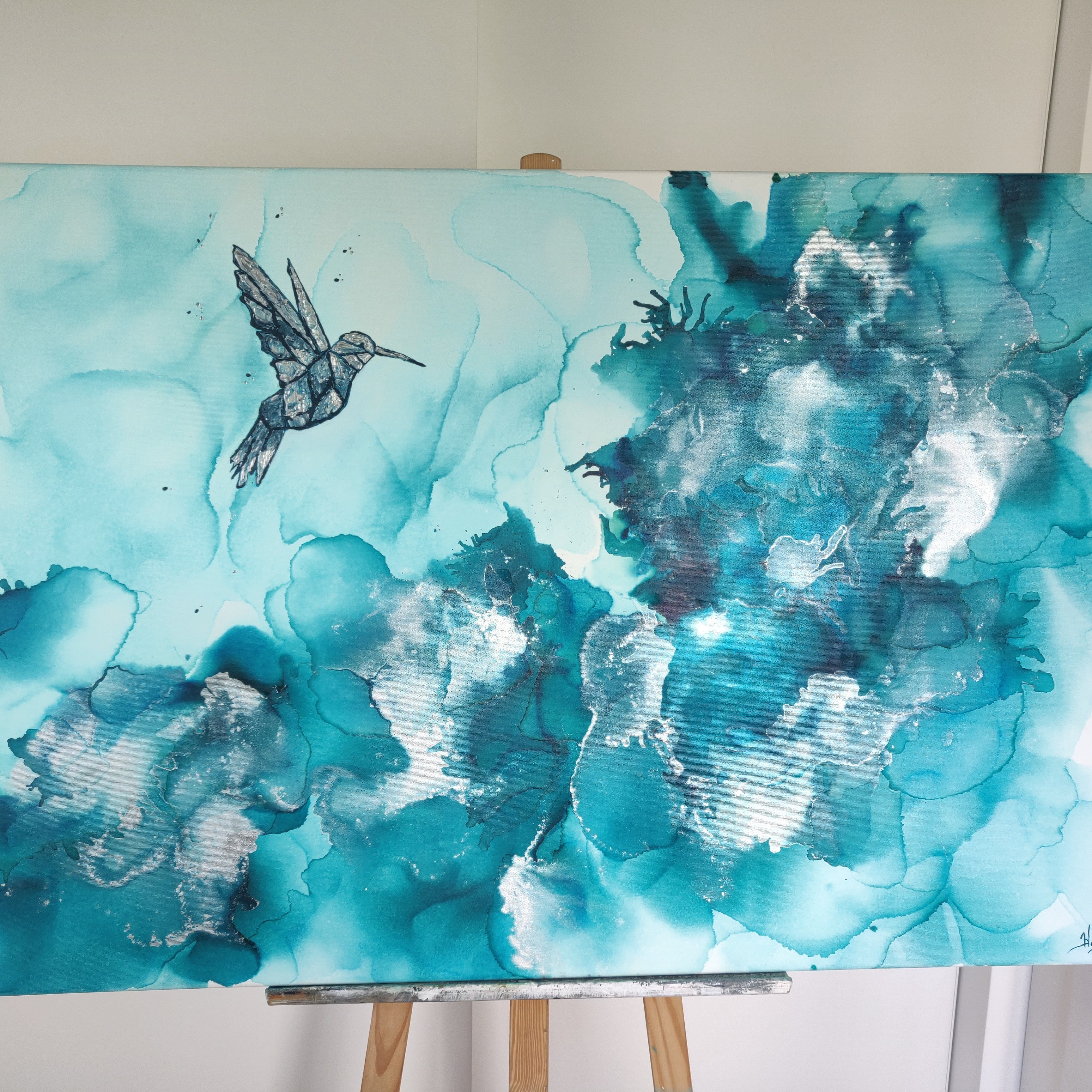 Alcohol Ink, Obraz do salonu, Abstrakcyjne, Obrazy alcohol ink