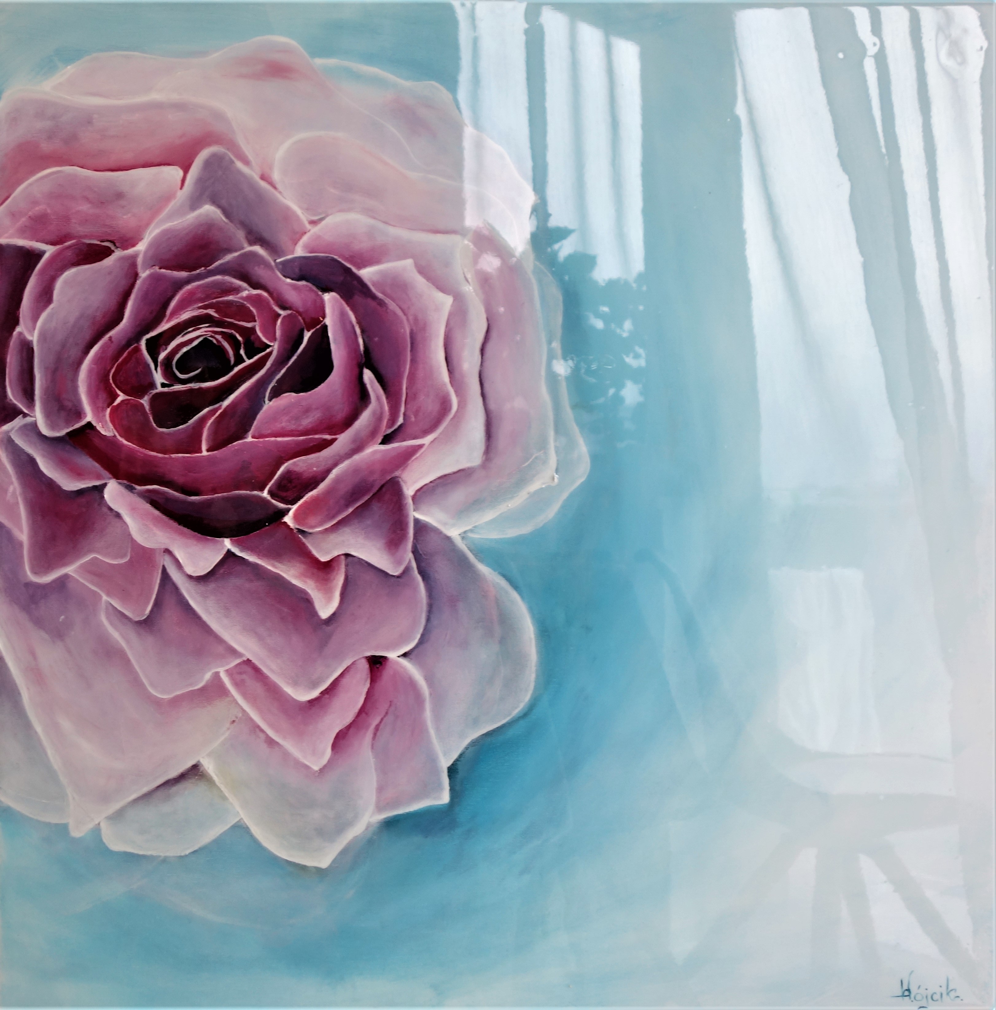 Róża w błękitach