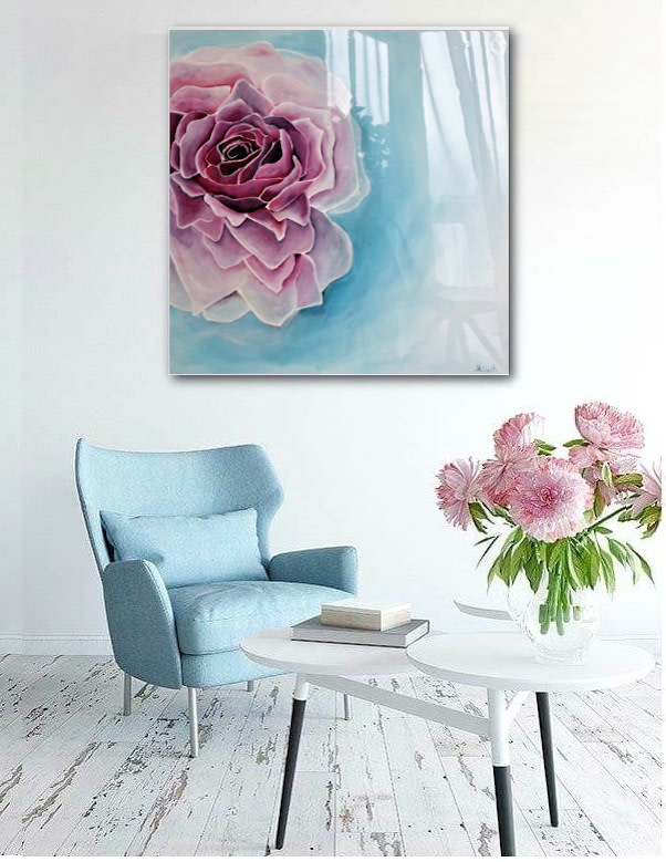 Róża w błękitach