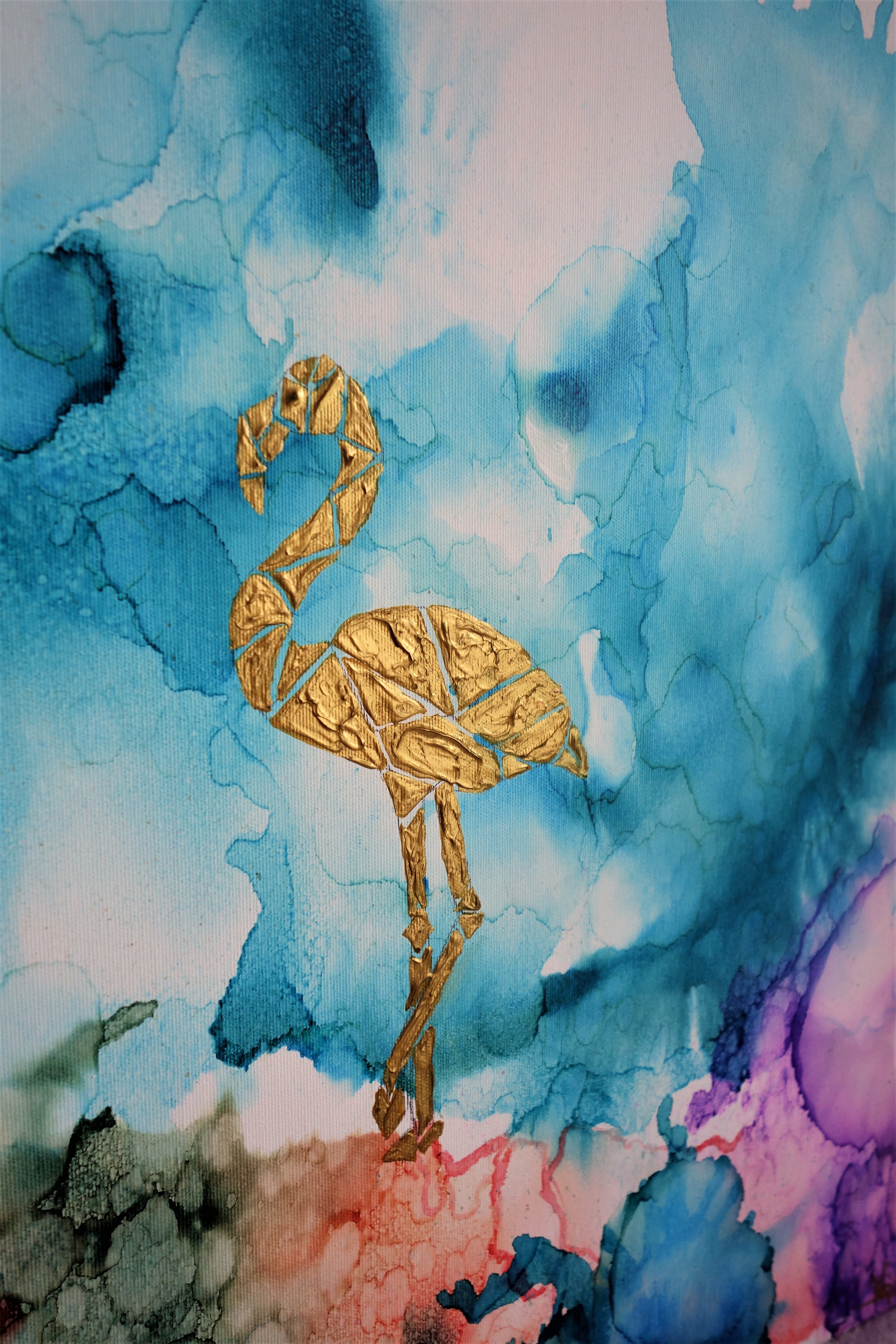 Flaming w tęczowej mgle