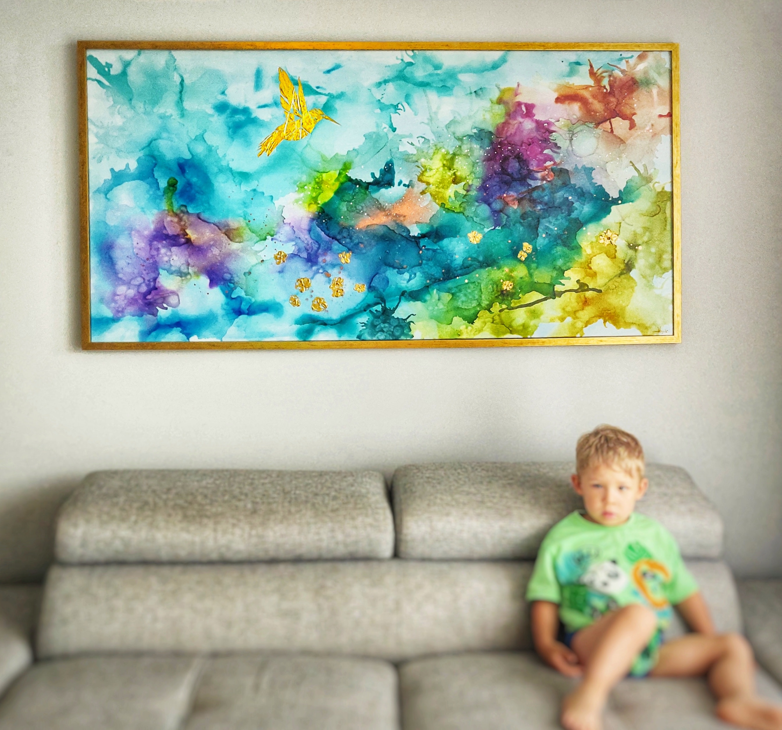 Koliber w tęczowej mgle III