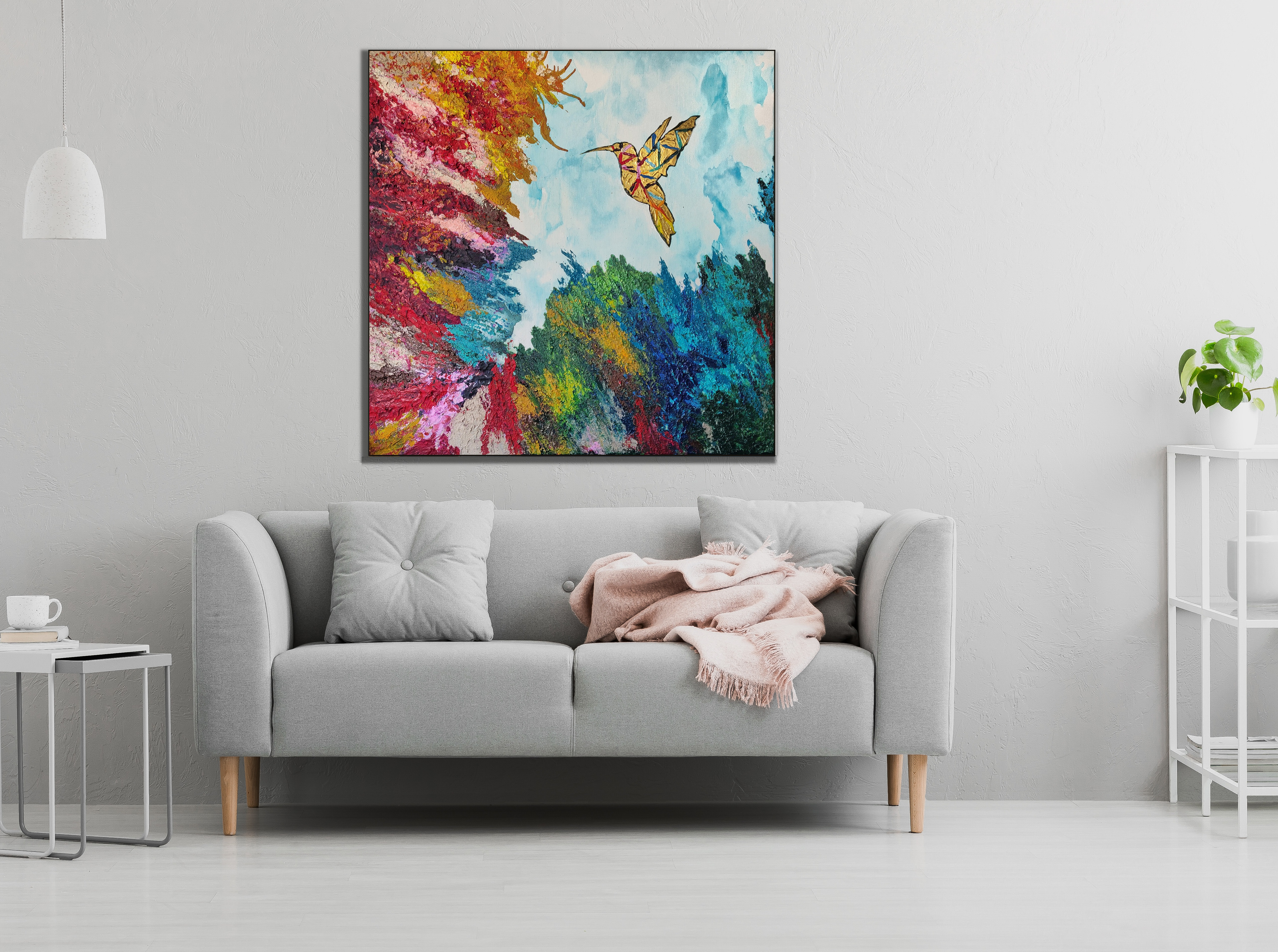 Koliber w tęczowej skale