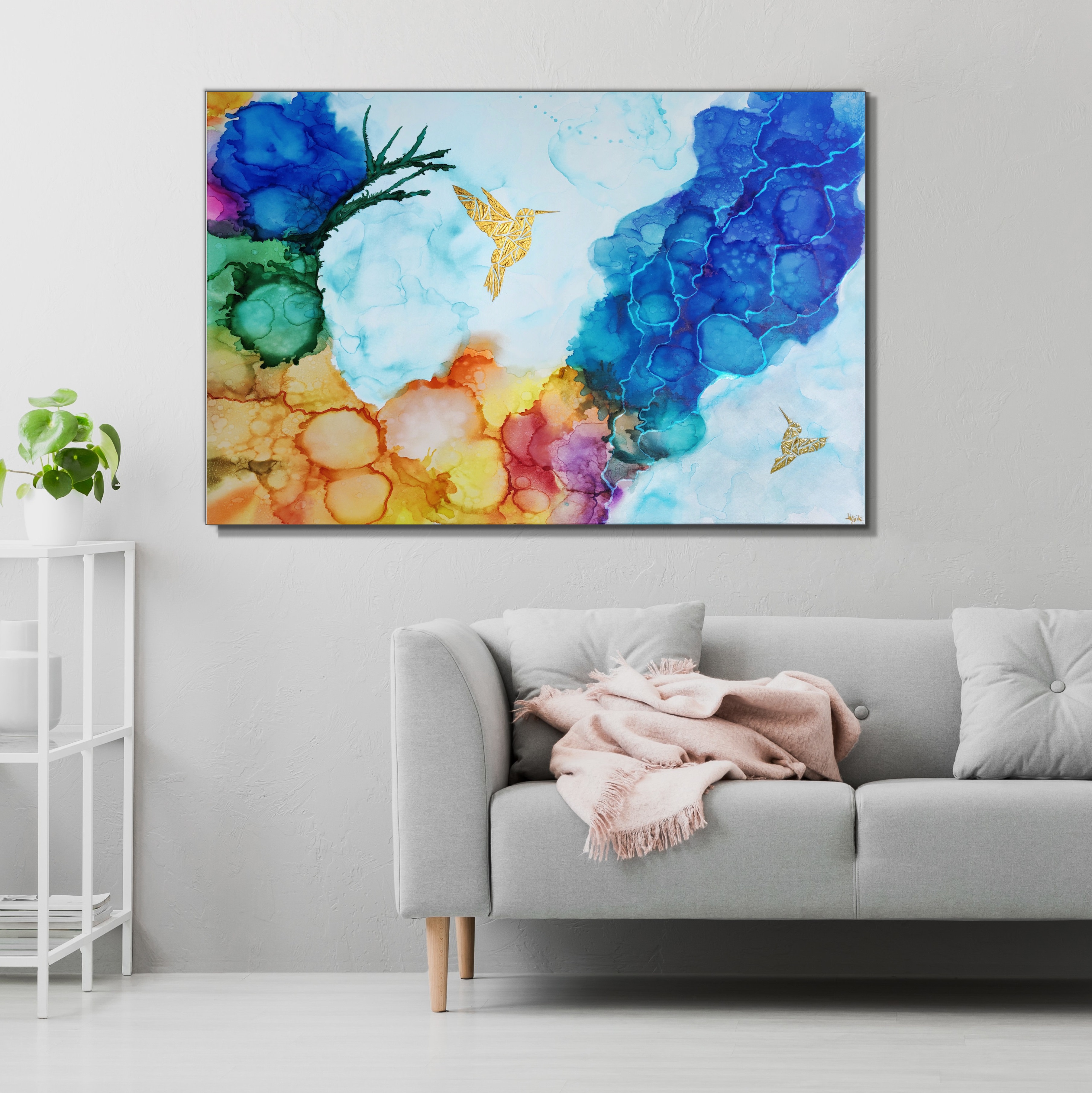 Kolibry w tęczowej mgle VI