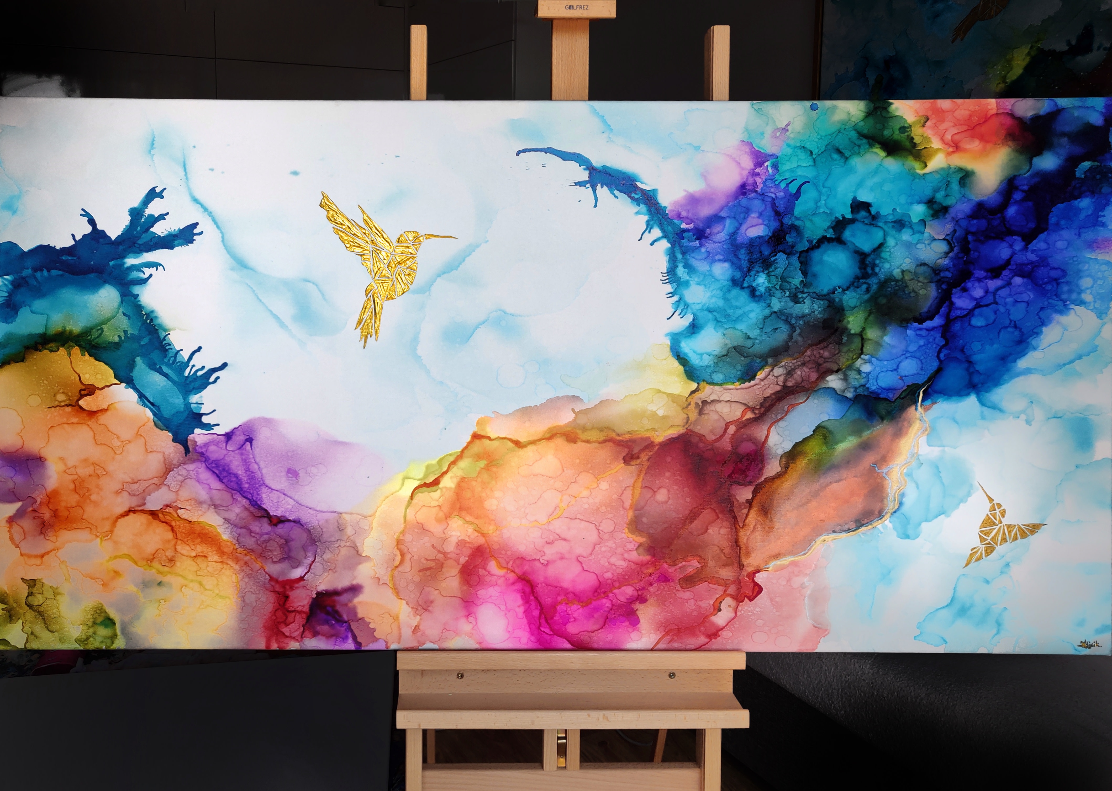 Kolibry w tęczowej mgle VII