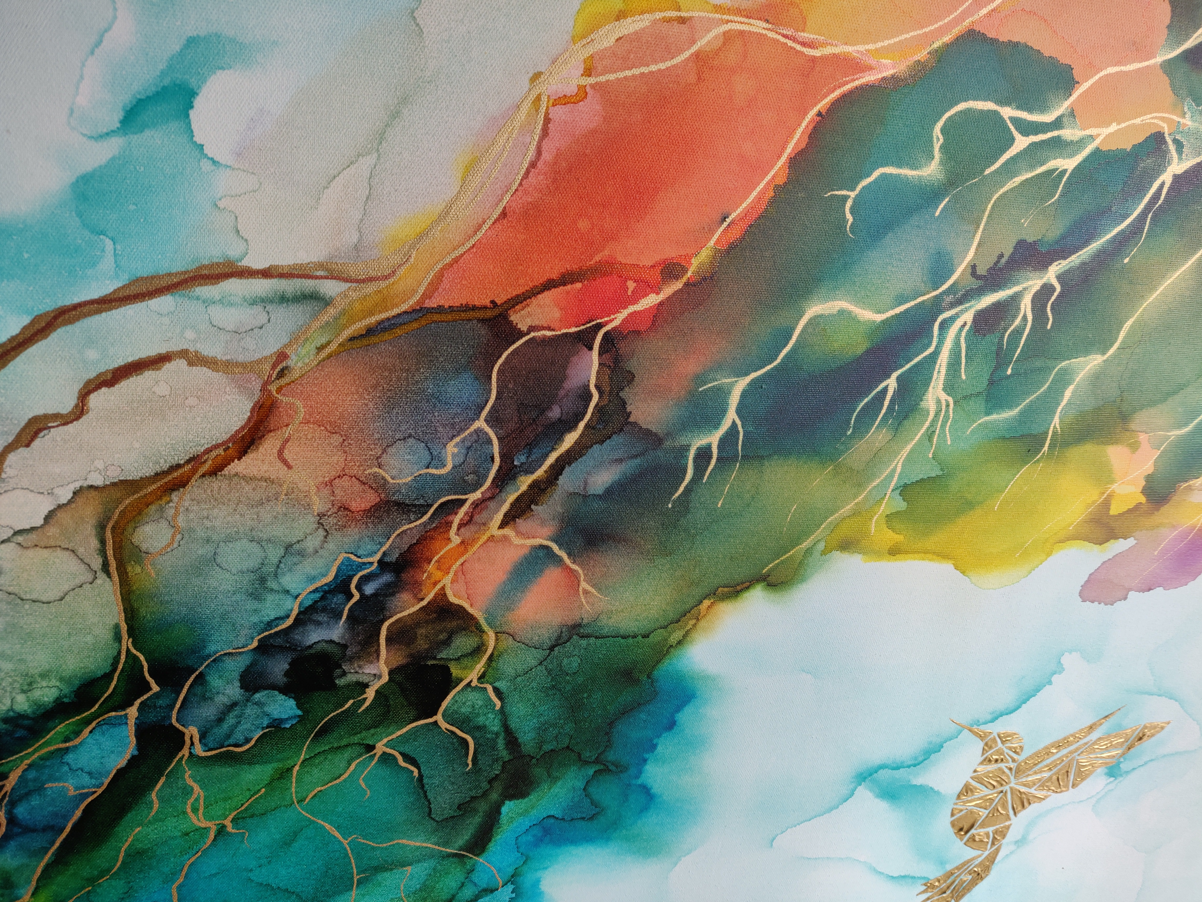 Koliber w winoroślach