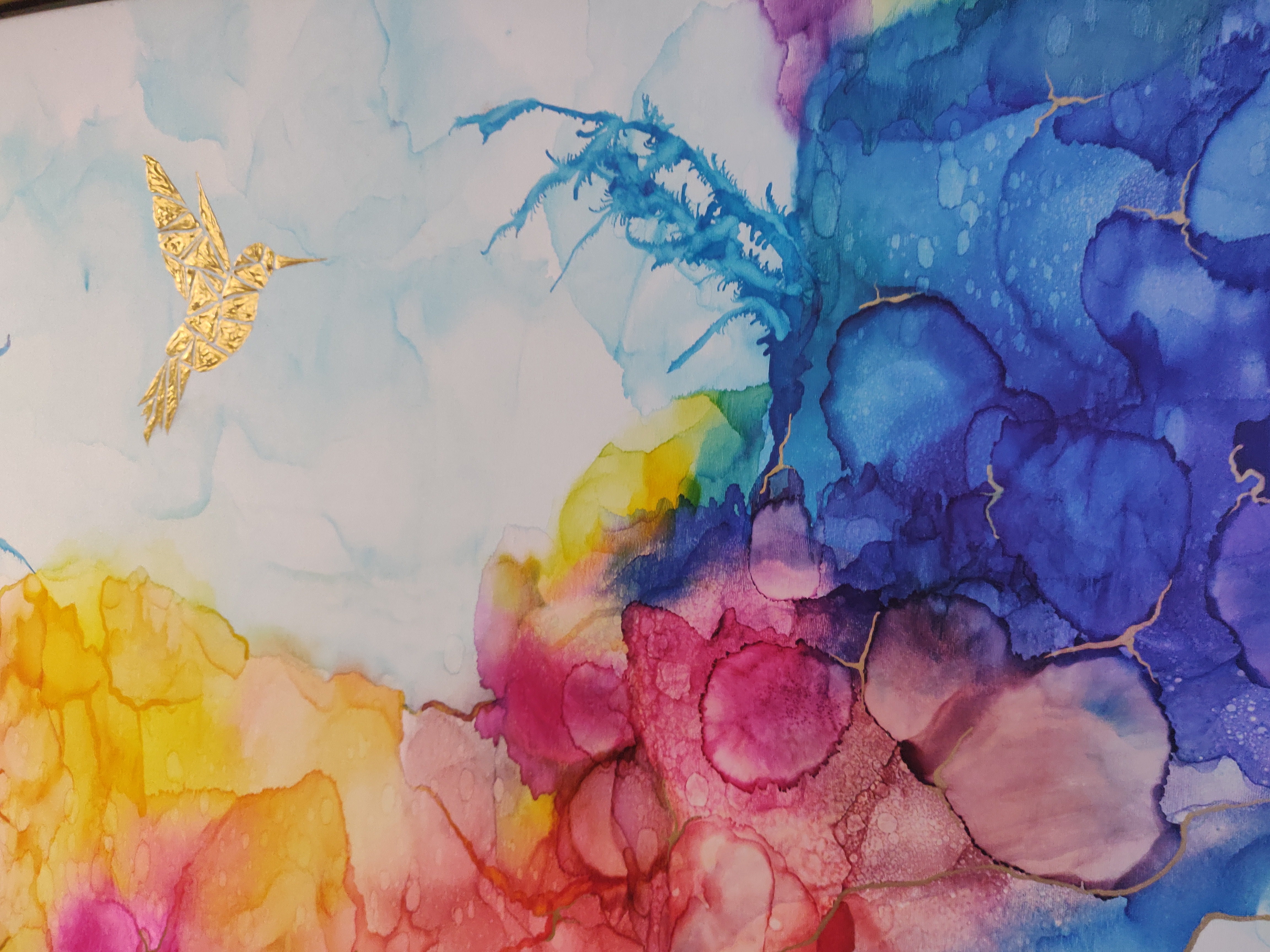 Kolibry w tęczowej mgle IX