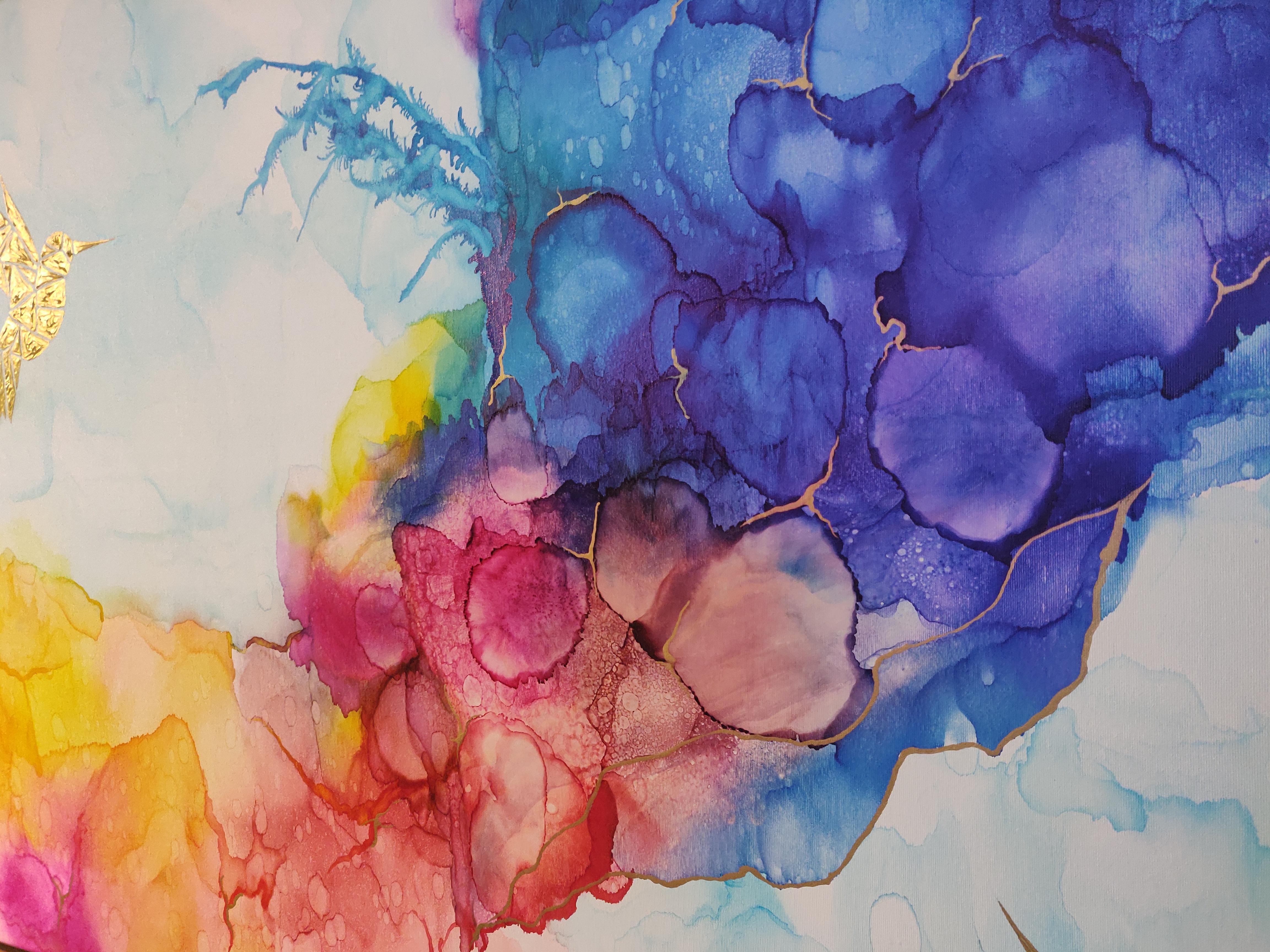 Kolibry w tęczowej mgle IX